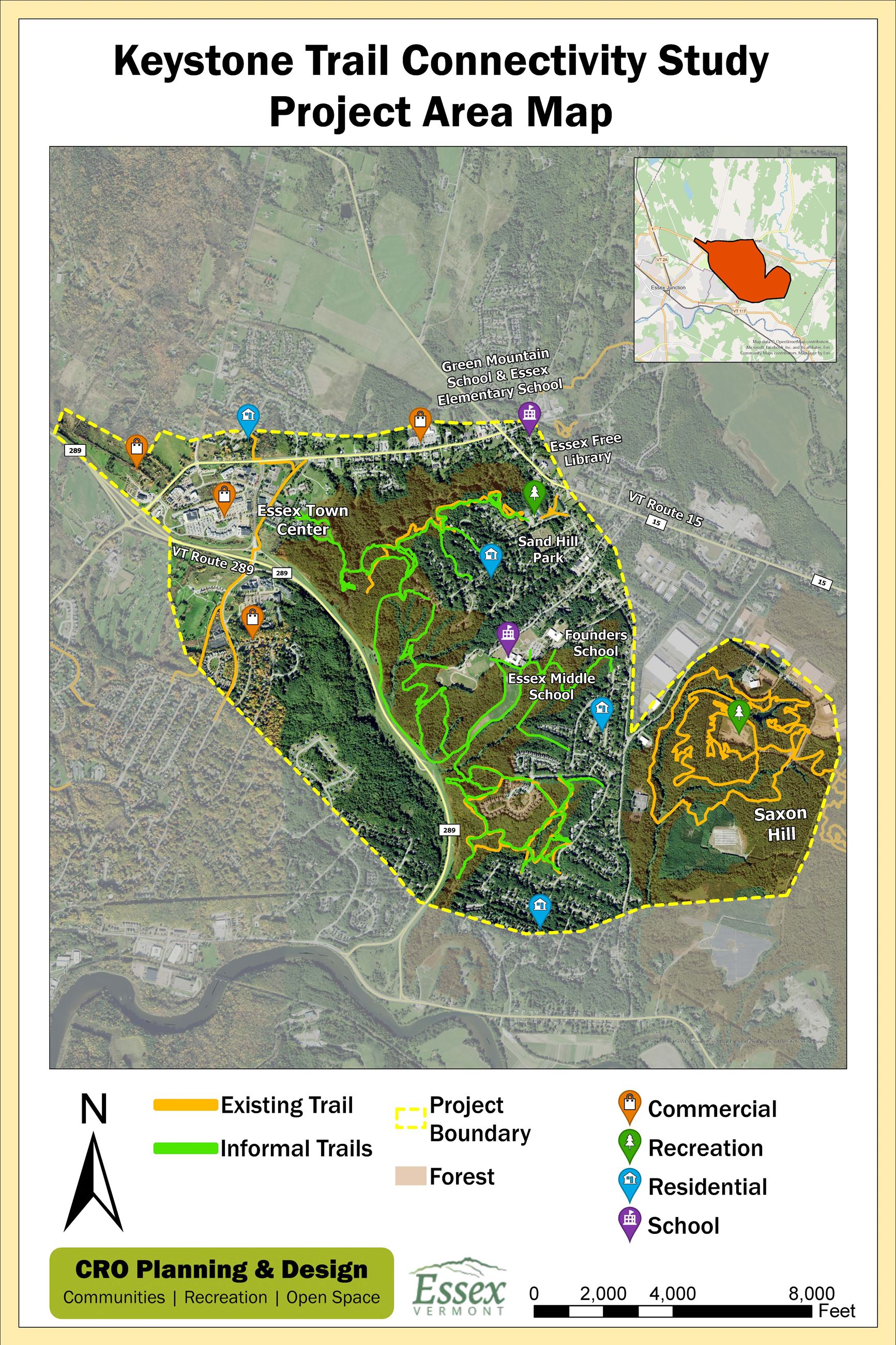 Keystone Trails 11.19 Project Area Map