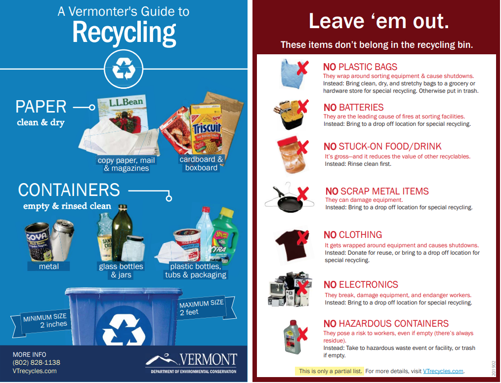 Vermonters Guide to Recycling