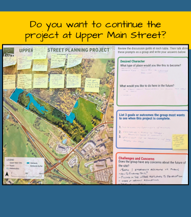 Do you want to continue the project at Upper Main Street?